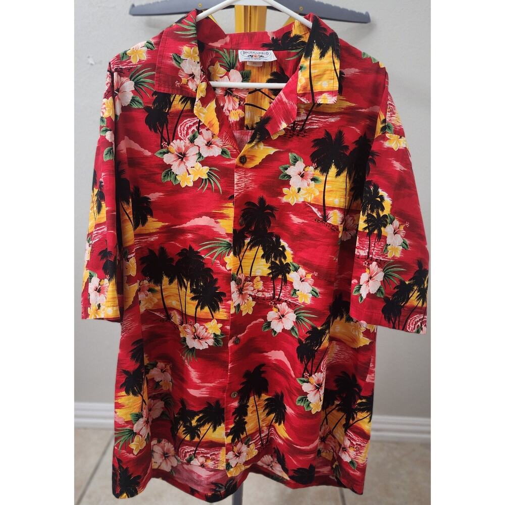 Pacific Legend Hawaiin Shirt 3xl Short Sleeve Sunset Pattern Button-up